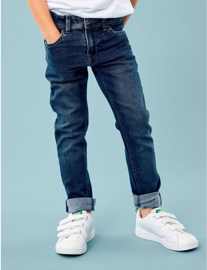 NAME IT KIDS slim fit jeans NKMSILAS medium blue denim