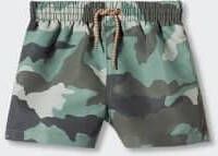 MANGO BABY Zwembroek met legerprint