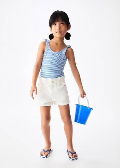 MANGO BABY Gestreept badpak