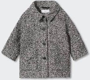 MANGO BABY Gemêleerde getextureerde jas