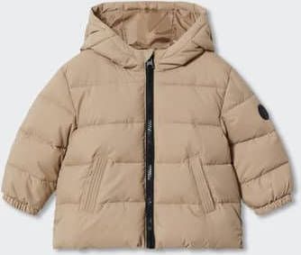 MANGO BABY Gewatteerde jas met capuchon