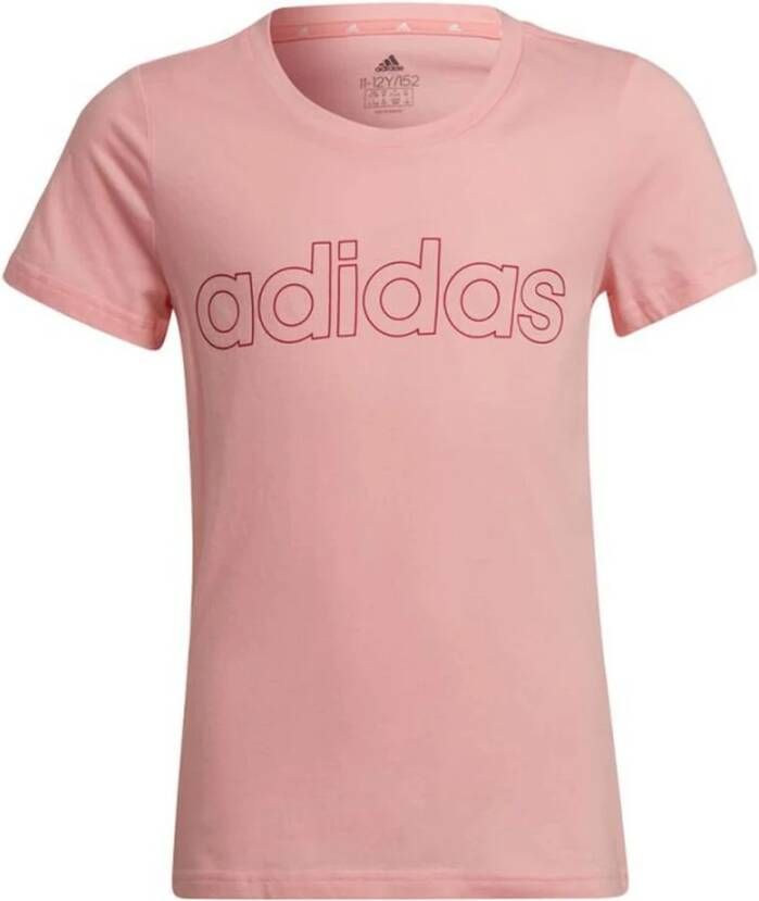 Adidas Performance sport T shirt roze/donkerrood