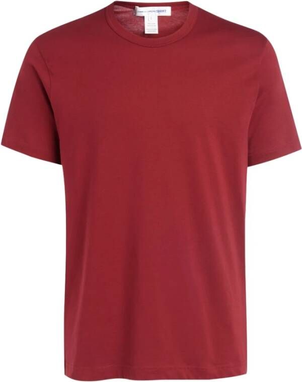 Comme des Garçons Zoals jongens en Bordeaux T shirts en poloshirts , Rood, Heren