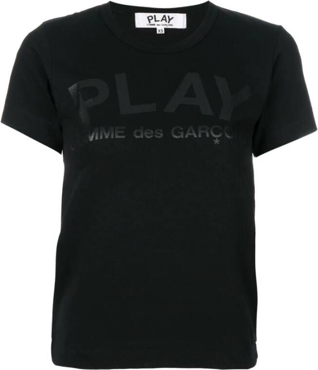 Comme des Garçons Zoals jongens en zwarte poloshirts en poloshirts , Zwart, Dames