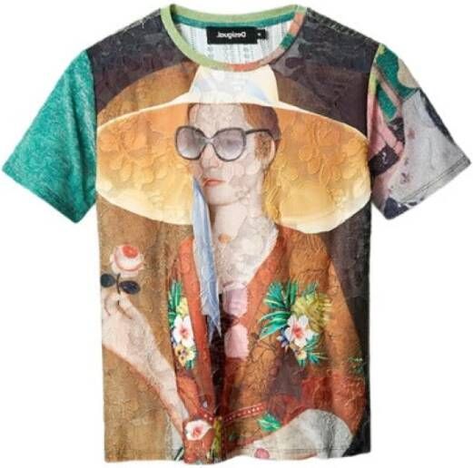 Desigual T shirts Oranje Dames