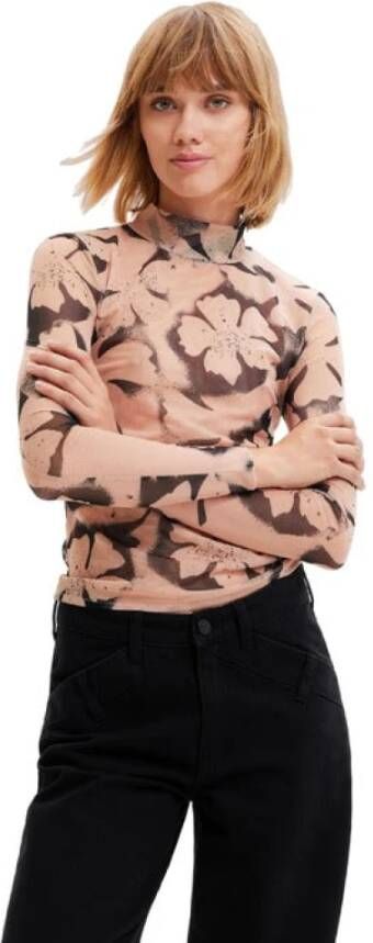 Desigual Long Sleeve Tops , Zwart, Dames