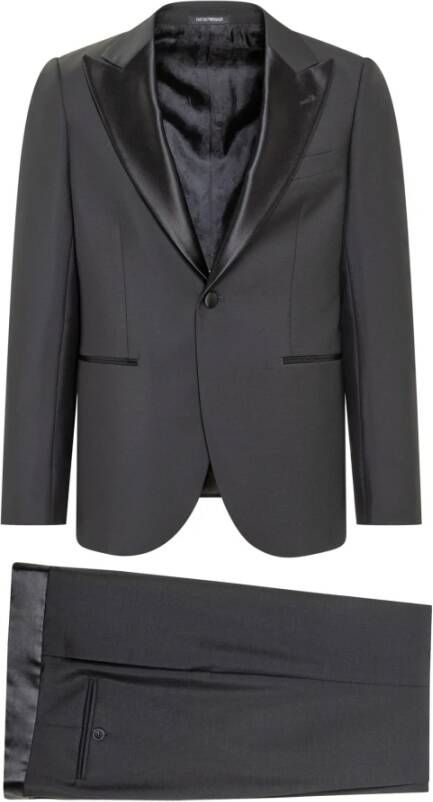 Emporio Armani Business kostuum Zwart Heren