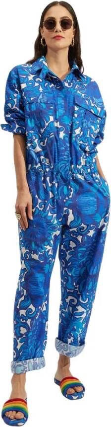 La DoubleJ Aviator Jumpsuit , Blauw, Dames