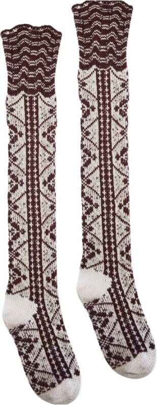 La DoubleJ Long Mountain Socks , Bruin, Dames