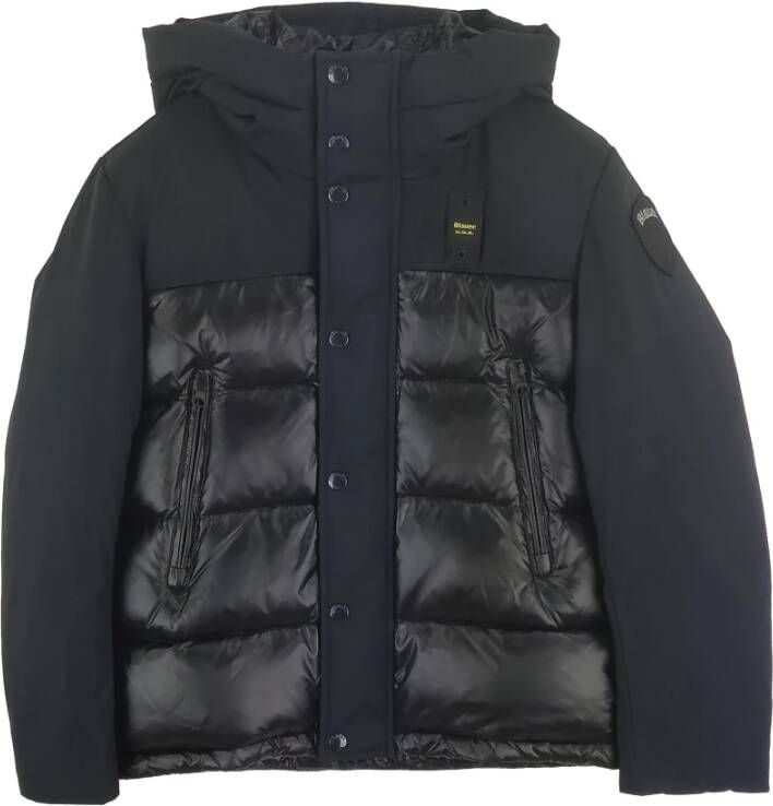 Blauer Winterjassen Zwart Heren