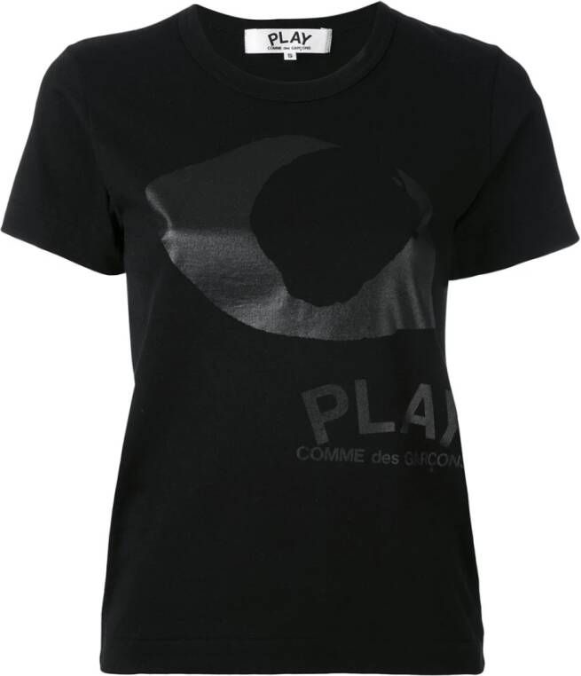 Comme des Garçons Zoals jongens en zwarte poloshirts en poloshirts , Zwart, Dames