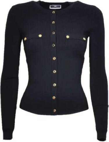 Elisabetta Franchi Vest , Zwart, Dames