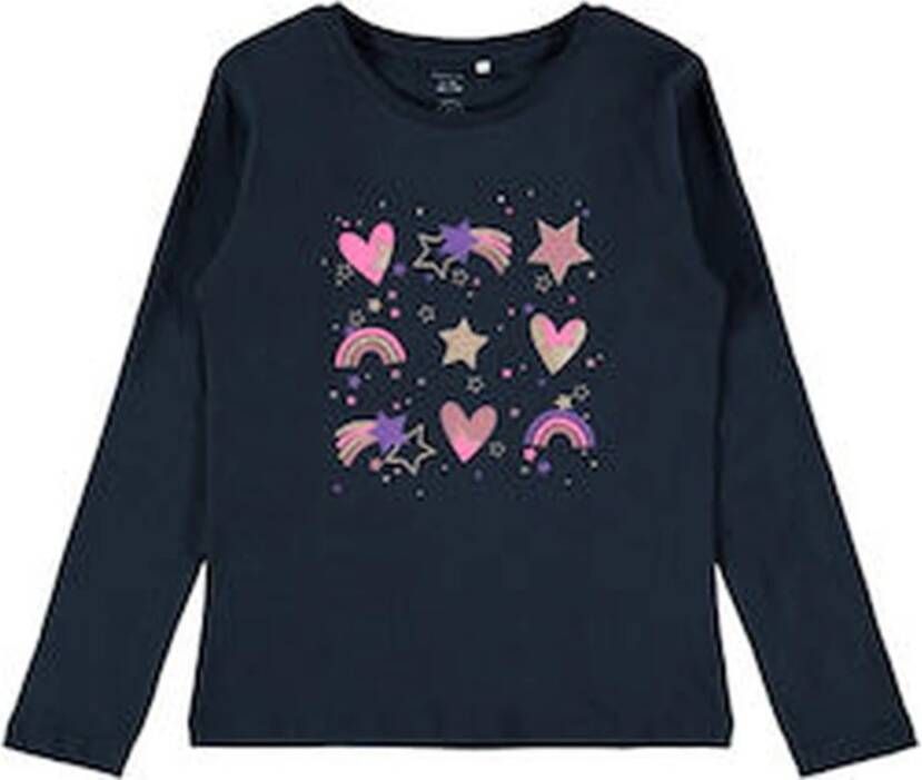 name it Lange Mouw Hemd Nmfrikka Donker Sapphire