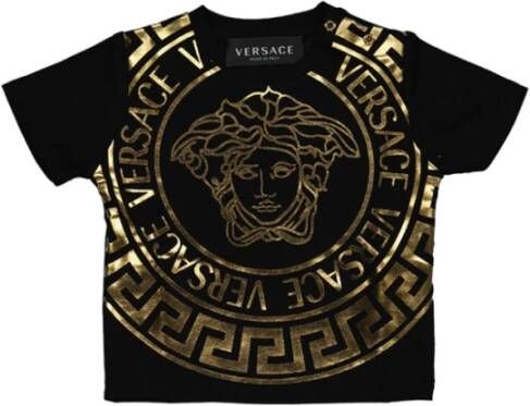 Versace cotton jersey t shirt , Zwart, Heren