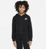 Nike Sportswear Club Fleece Hoodie met rits over de hele lengte voor meisjes Zwart online kopen