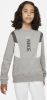 Nike Hybrid Crew Sweatshirt Junior Dark Grey Heather/Iron Grey/White Kind online kopen