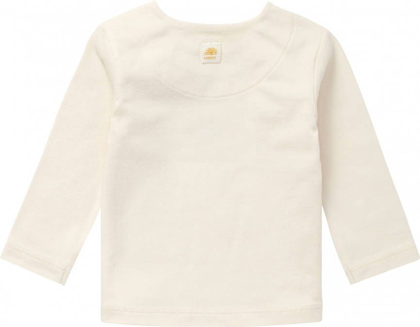 Noppies ! Unisex Shirt Lange Mouw -- Off White Katoen/elasthan