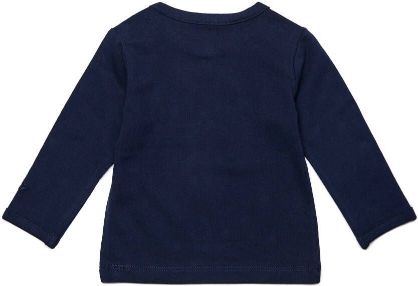 Noppies ! Unisex Shirt Lange Mouw -- Donkerblauw Katoen/elasthan