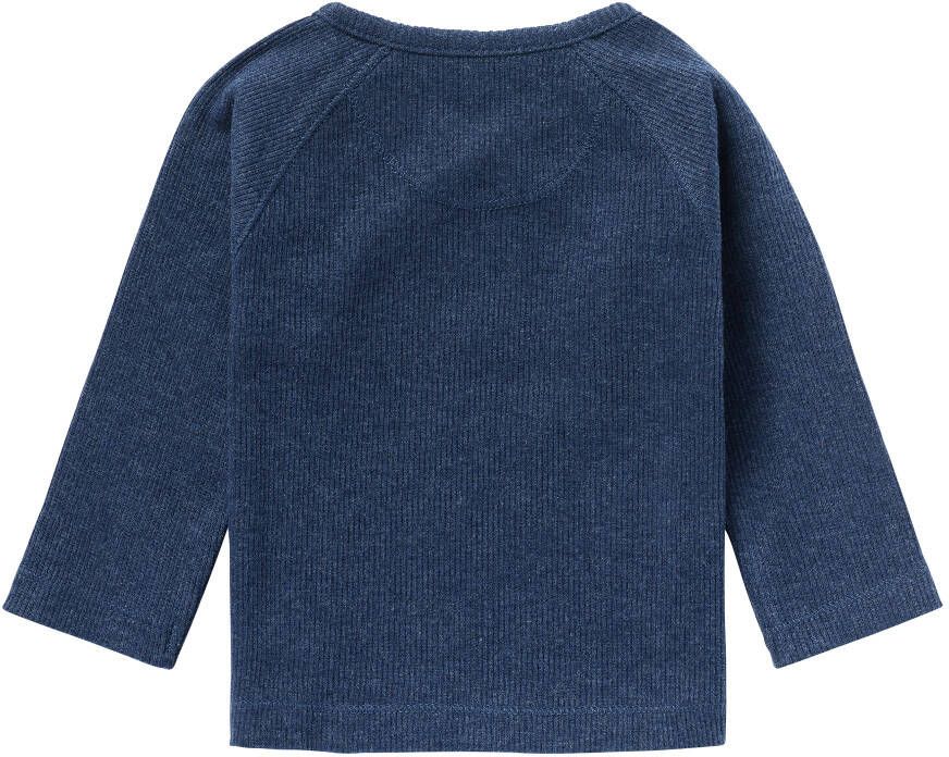 Noppies ! Unisex Shirt Lange Mouw -- Donkerblauw Katoen/polyester/elasthan