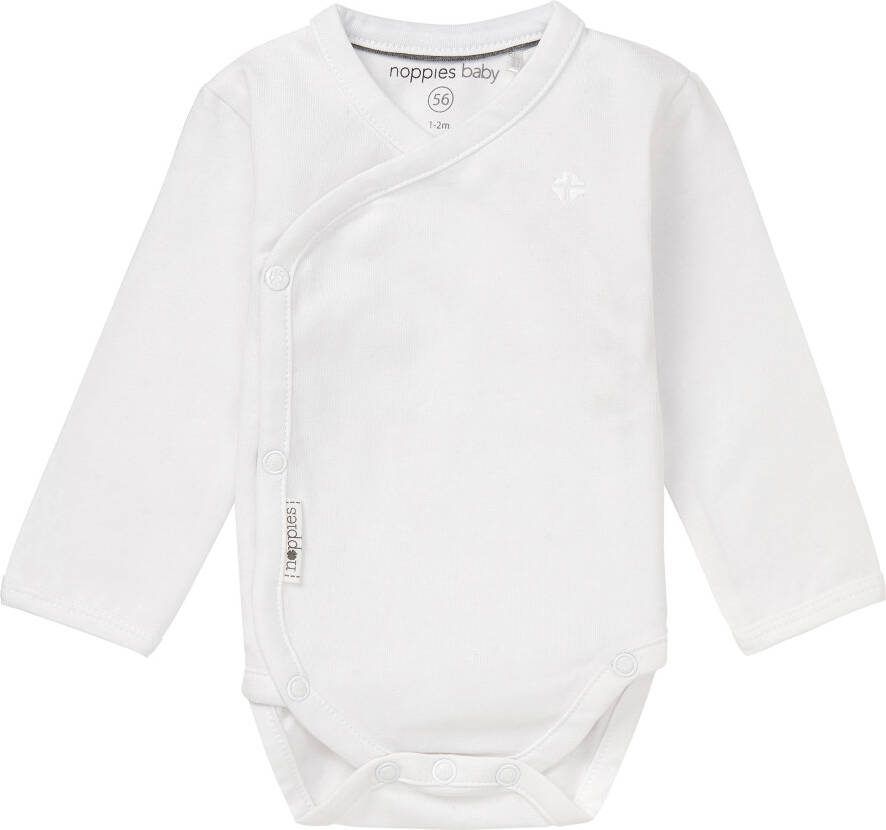 Noppies  Newborn Wikkelromper Wit Gr.56 Jongen/Meisjes
