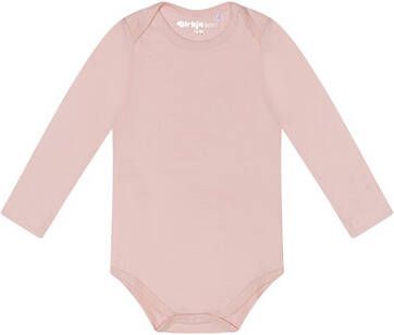 Dirkje ! Meisjes Romper Lange Mouw Maat 68 Lichtroze Katoen/elasthan