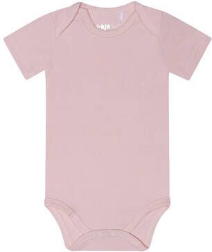 Dirkje ! Meisjes Romper Korte Mouw Maat 80 Lichtroze Katoen/elasthan