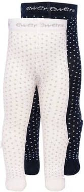 Ewers Baby maillot 2 pack polka dots met strik marine/wit