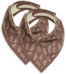 jollein Slabbetje Bandana Meadow kastanje Pakje van