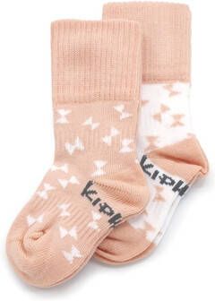 KipKep Blijf Sokjes 0 6 mnd set van 2 party pink