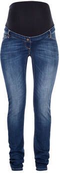 LOVE2WAIT plus size positie skinny zwangerschapsjeans medium blue denim