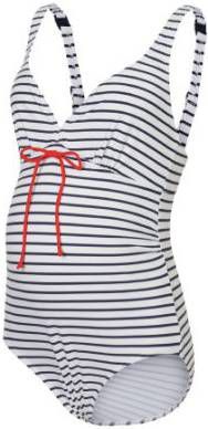 mama licious  Zwempak MLJOSEFINE STRIPY Sneeuwwitje, zwangerschapszwempak MLJOSEFINE STRIPY Wit