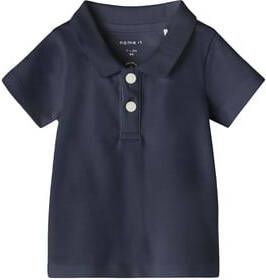 NAME IT BABY newborn baby polo NBMFLEMMING donkerblauw