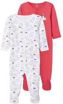 name it Sleepoverall 2 pack Claret Red
