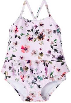 NAME IT MINI badpak NMFZANNA met ruches roze