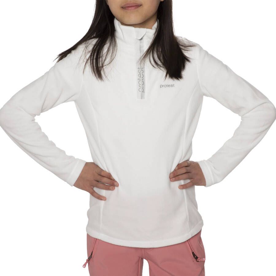 Protest Mutey 1/4 Zip Trui Junior Gebroken Wit