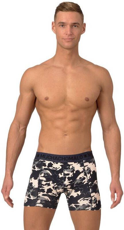 Muchachomalo Boxershorts 3 Pack Camo Blauw , Blauw, Heren