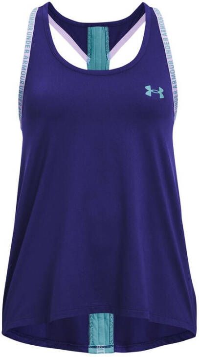 Under Armour Meisjestanktop Knockout Sonar Blauw/Glacier Blauw/Glacier Blauw YXS