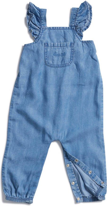 terStal Baby tuinbroek ruche blauw in