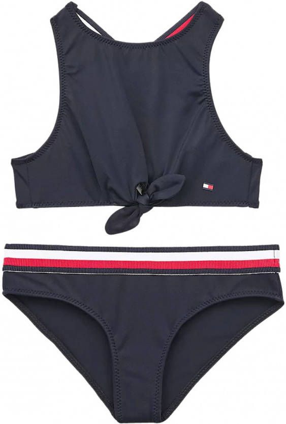Tommy Hilfiger Bikinis Crop Top Set Donkerblauw