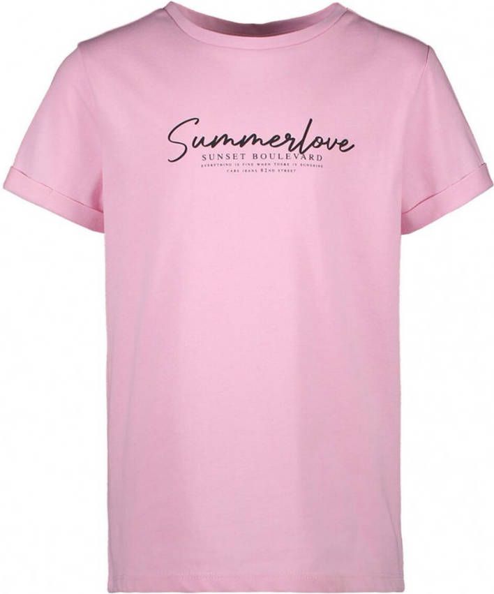 Cars ! Meisjes Shirt Korte Mouw -- Roze Katoen