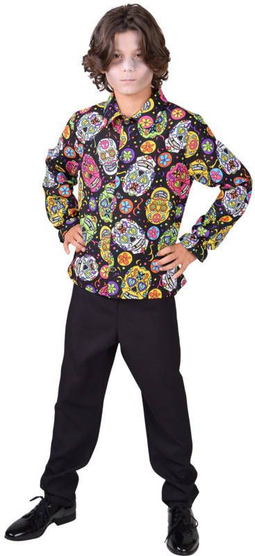 Confetti Day of the dead blouse kinderen | halloween shirt