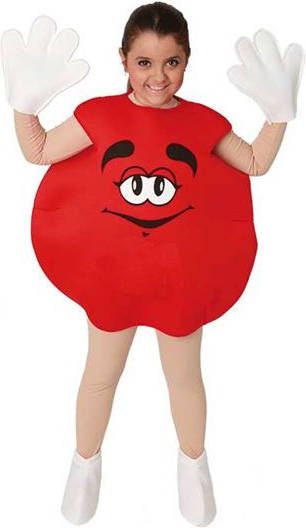 Merkloos Rood Snoep Kostuum Voor Kinderen 7 9 Jaar
