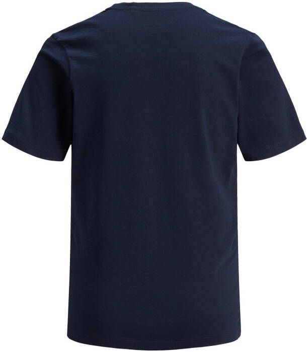 jack & jones ! Jongens Shirt Korte Mouw - Donkerblauw Katoen