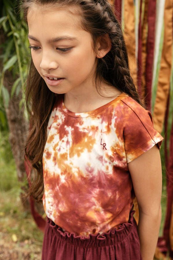 LOOXS ! Meisjes Shirt Korte Mouw -- All Over Print Katoen/elasthan