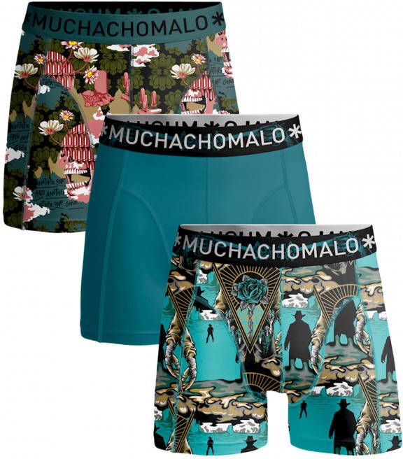 Muchachomalo Boxershorts Another One Bites The Dust 3 Pack , Blauw, Heren