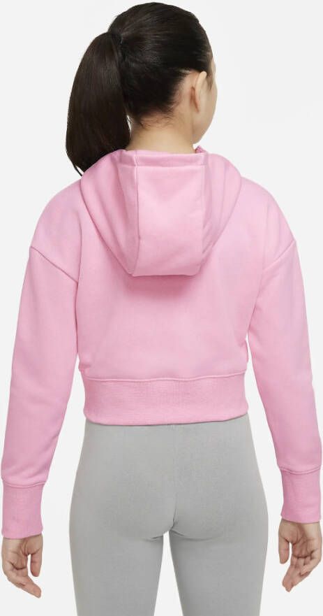 Nike Sportswear Club Korte hoodie van sweatstof voor meisjes Roze