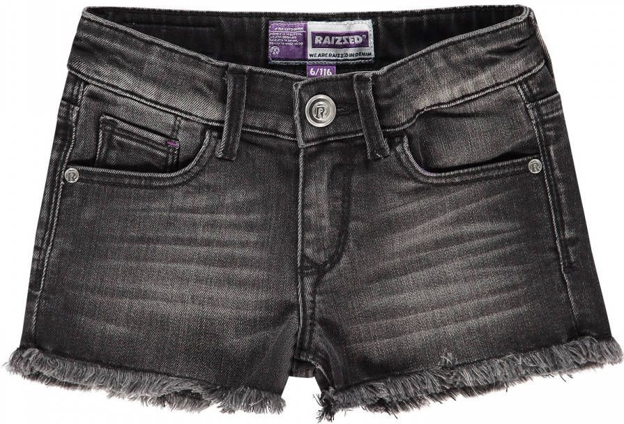 Raizzed ! Meisjes Korte Broek Maat 140 Donkergrijs Jeans