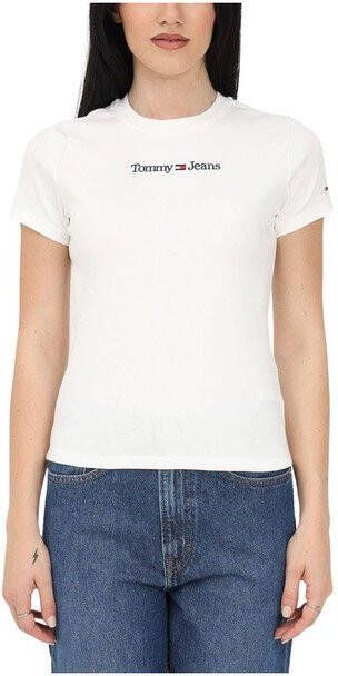 TOMMY JEANS Shirt met korte mouwen TJW BABY SERIF LINEAR SS met logo opschrift voor