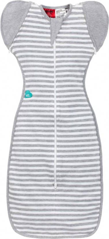 Love to Dream inbakerslaapzak 50/50 grijs/wit stage 2-maat M