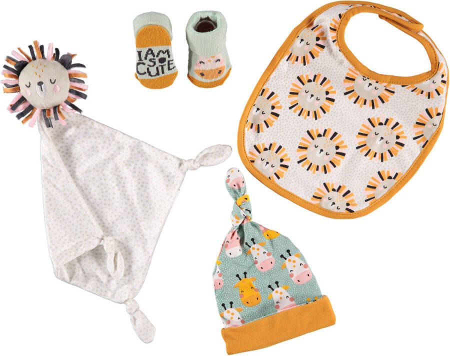 Apollo baby geschenkset Jungle oker/groen/beige
